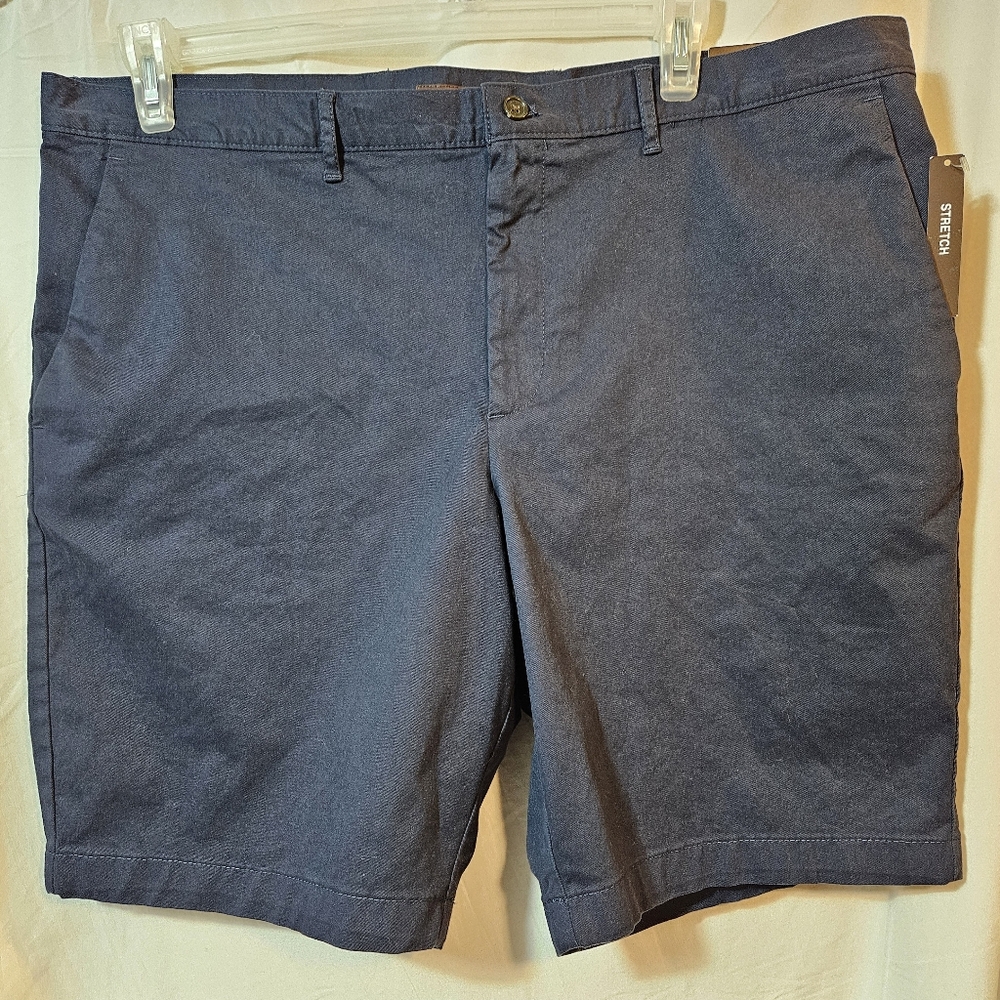 NWT* MICHAEL KORS FLAT FRONT COTTON stretch CHINO SHORTS (d2)